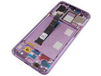 PREMIUM AMOLED Black screen with lavender violet frame for Xiaomi Mi 9, M1902F1G - PREMIUM quality